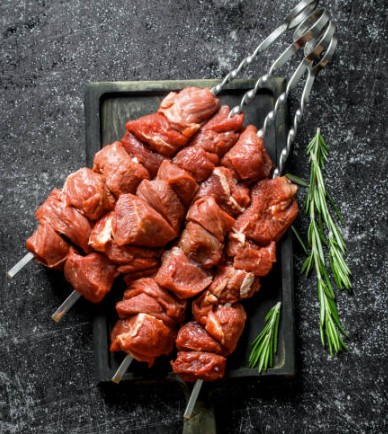 Steak Quebs - Skewered