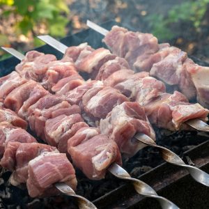 shish kebab, meat skewers, barbecue, pork skewers, grilling